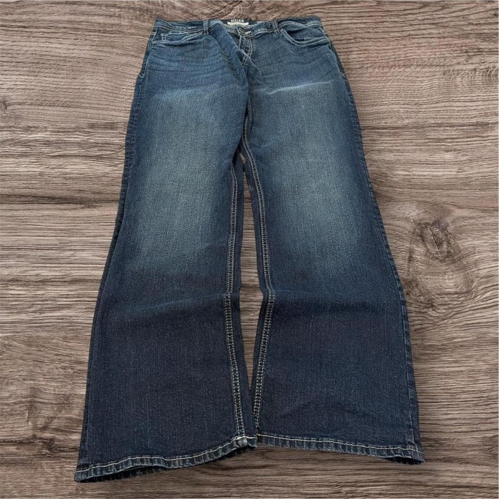 Y2K Grunge Flared Faded Jeans 34x31